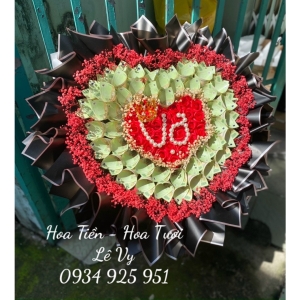 bó hoa tiền trái tim 100k chữ vợ tại quận 5 bó hoa tiền trái tim 100k chữ vợ tại quận 5