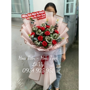 chuyên làm bông hồng tiền 2 usd tại tphcm