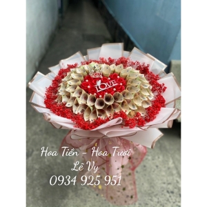 cửa hàng làm bó hoa tiền 200k trái tim tphcm