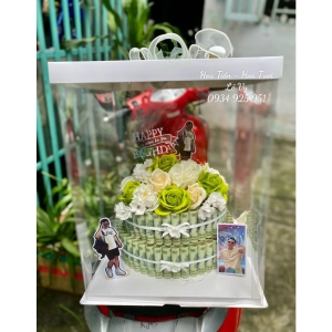 hộp bánh kem tiền 100k tặng sinh nhật tphcm