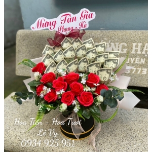nhận làm hộp hoa 2 đô mừng tân gia  nhận làm hộp hoa 2 đô mừng tân gia